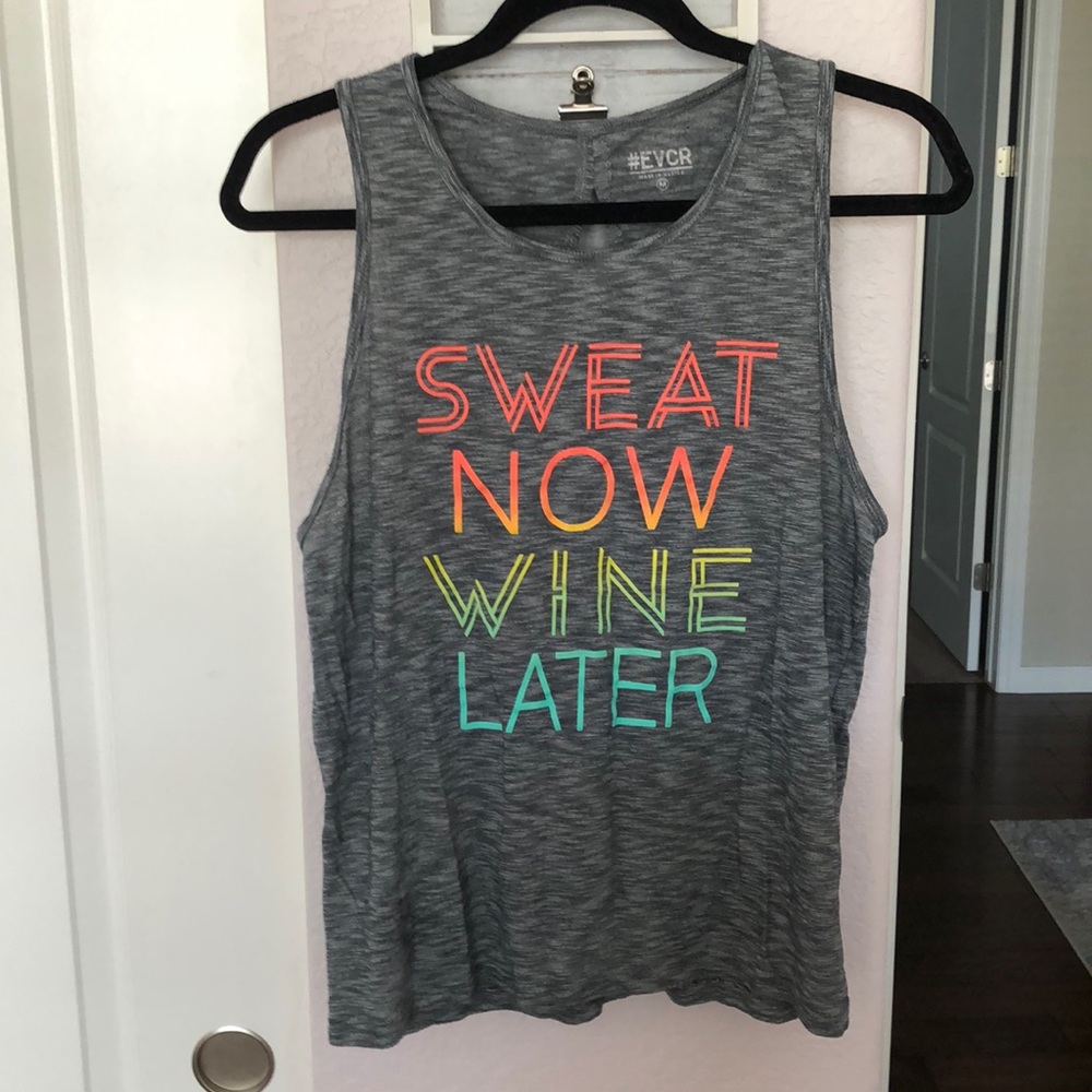 Sweat Now Wine Later Tank